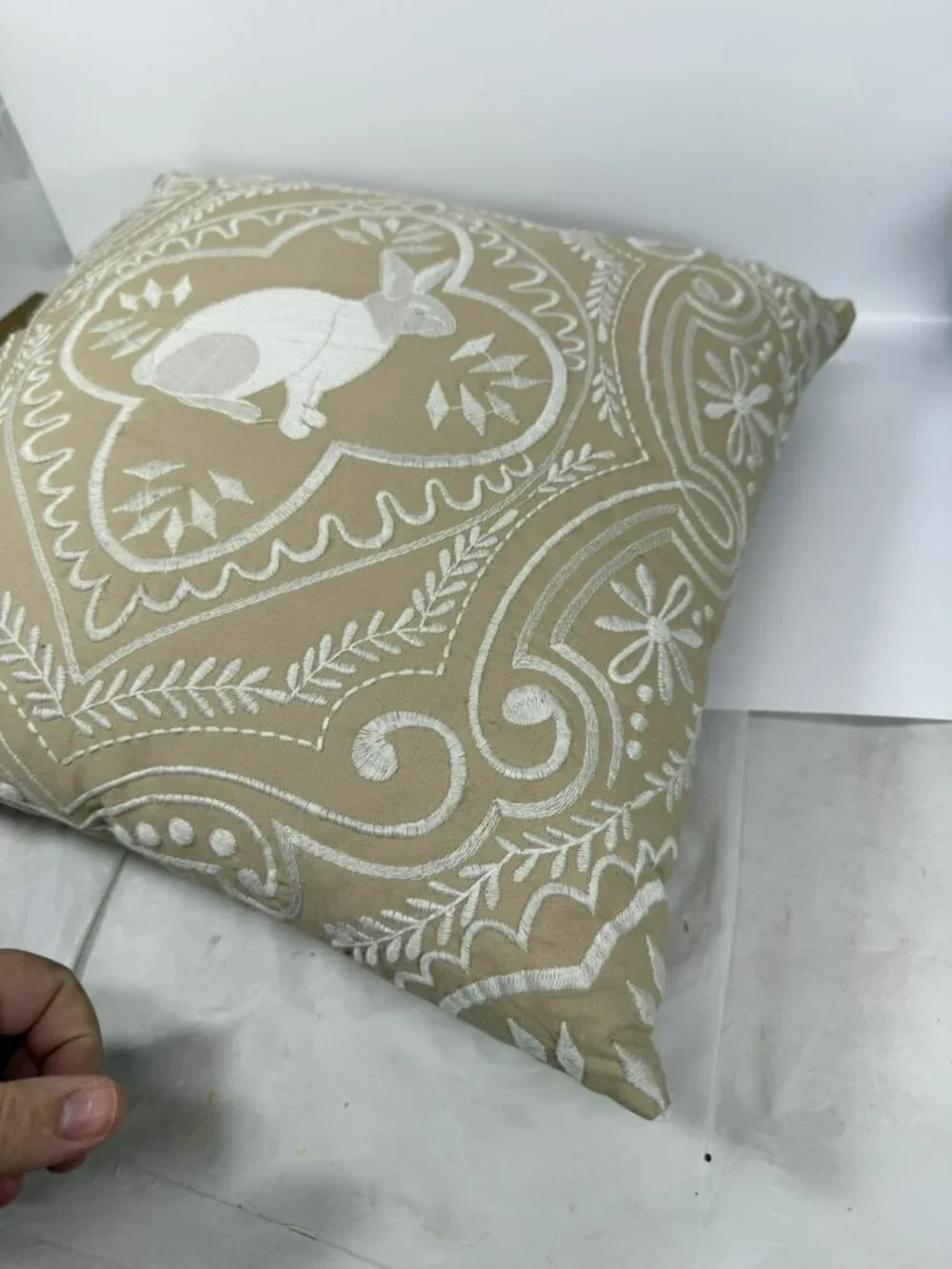 Pier 1 Imports Easter Bunny Throw Pillow 15